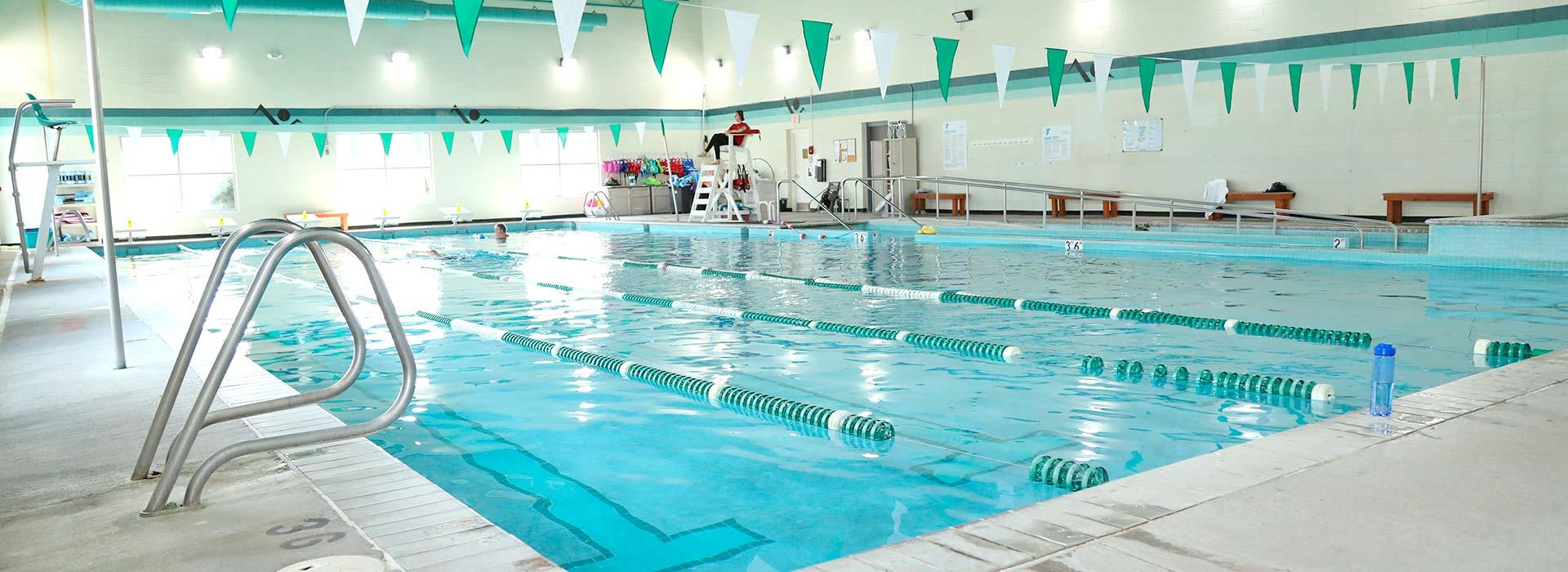 Indoor pool at the Eastern Shore Family YMCA
